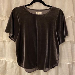 Madewell Velvet Top